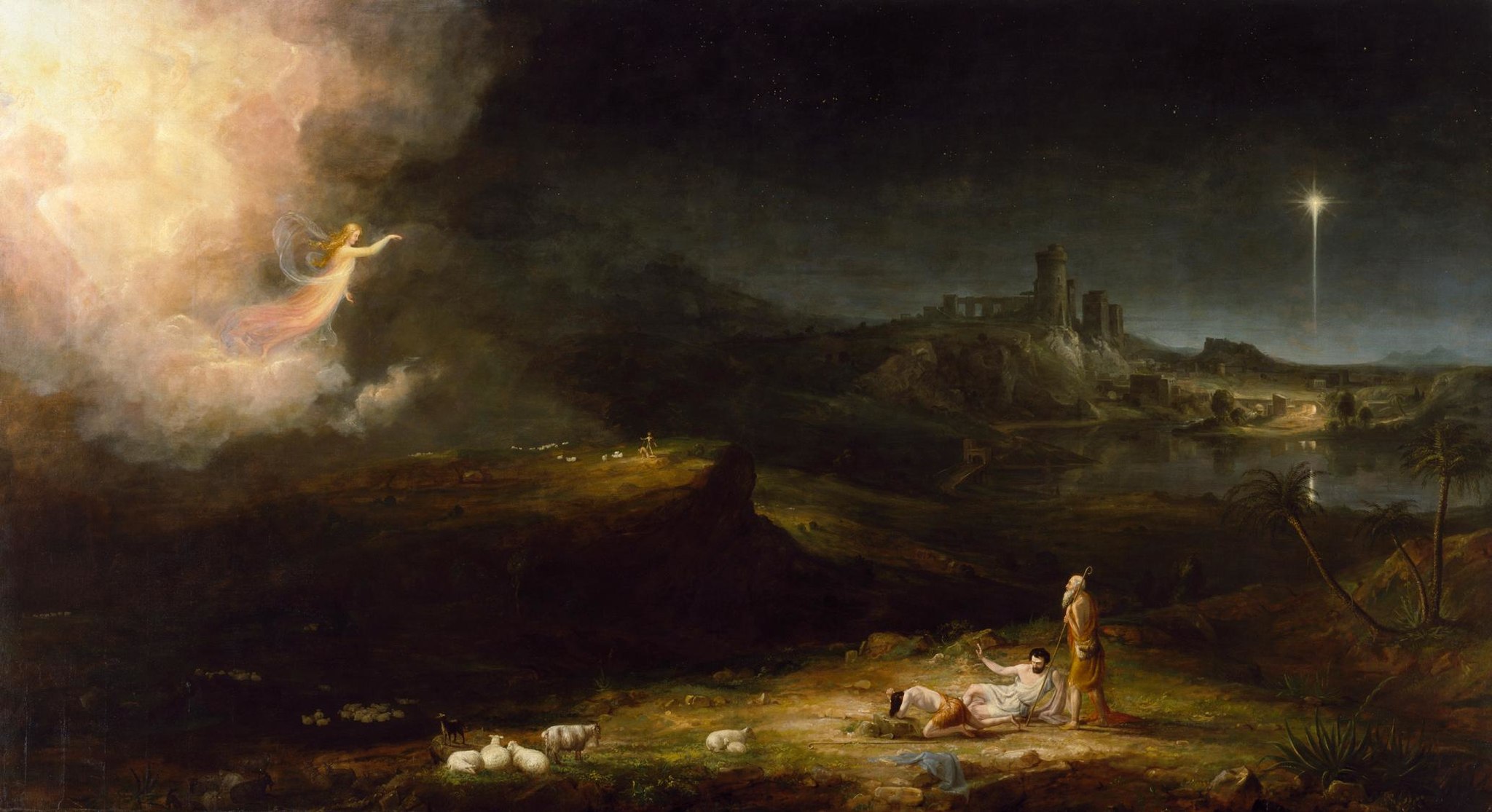 2048px-The_Angel_Appearing_to_the_Shepherds_(Thomas_Cole) Thomas Cole - Angel Appearing to the Shepherds