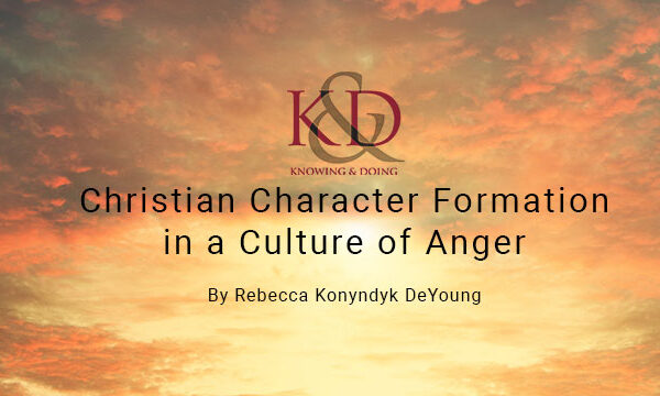 Anger and spiritual formation
