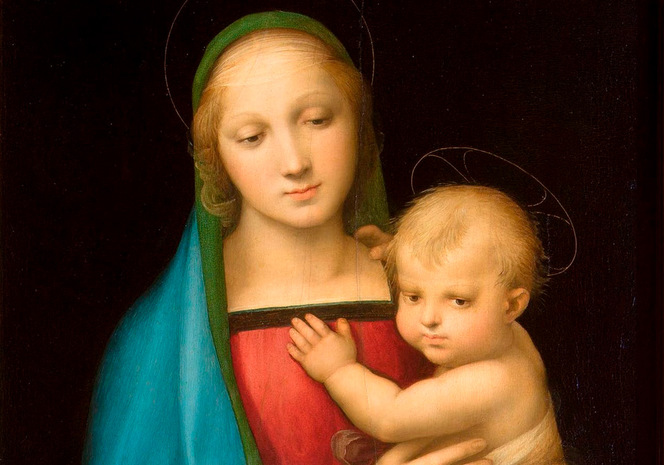 Detail—Madonna-del-Granduca_por_Rafael-1505 Madonna del Granduca por Rafael